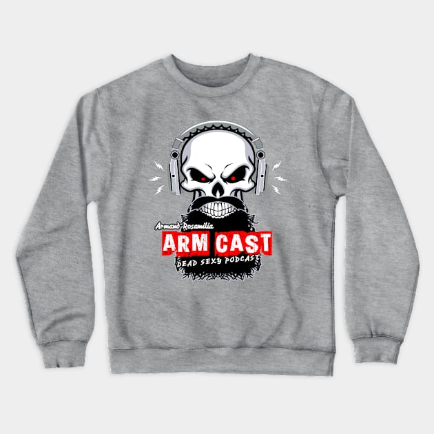 Arm Cast Podcast Crewneck Sweatshirt by Project Entertainment Network